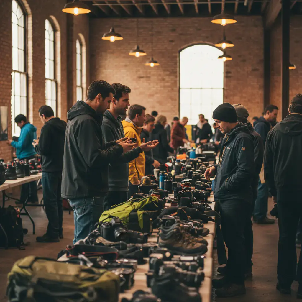 Charity ice fishing tournament daytime